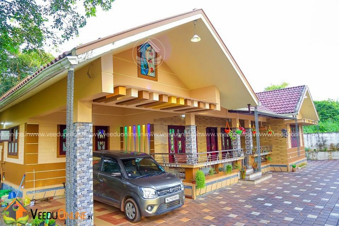 1500 Square Feet Single Floor Traditional Home Design