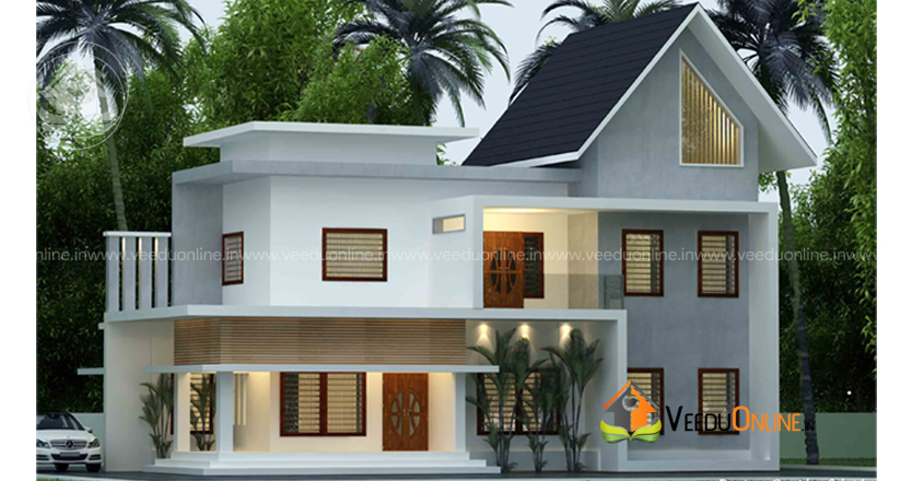 1380 sqft  double Floor Contemporary Home Design – Contact now