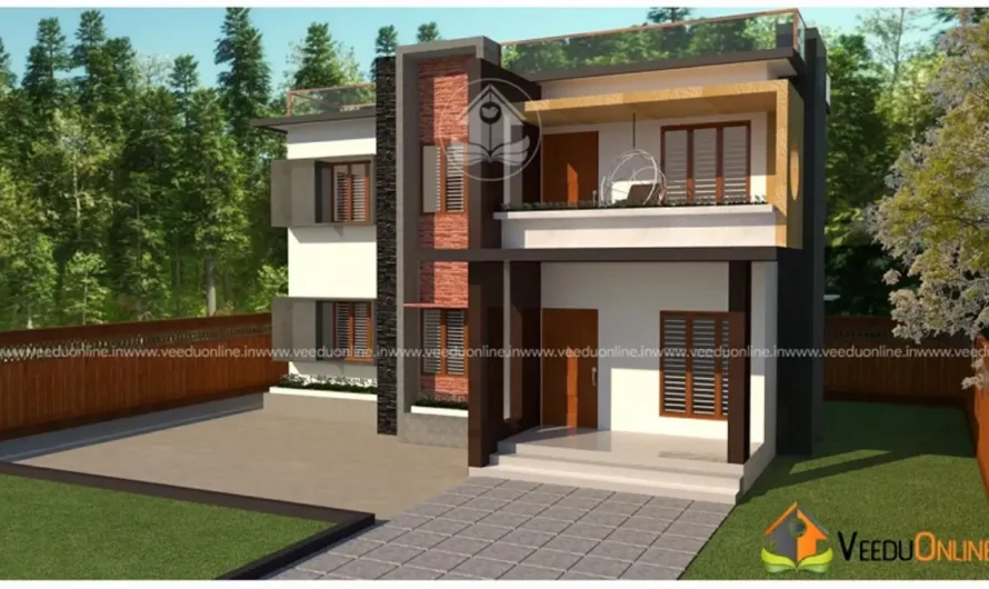 3 Cent House Plan Kerala 1308 Sq Ft: 3BHK for 23 Lakh