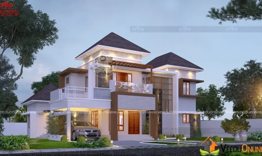 4BHK House With Patio 2641 Sq Ft: Elegant Modern Kerala Home