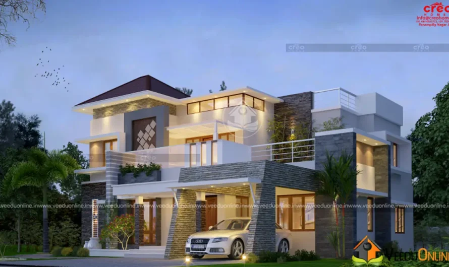 5 Bedroom Double Floor House 3033 Sq Ft: Modern Family Home