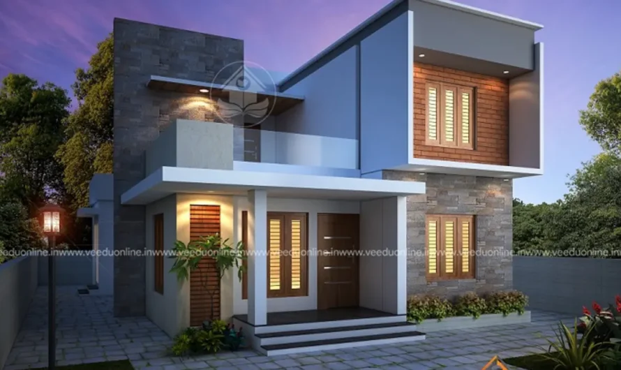 6 Cent House Plan 1950 Sq Ft: Modern 4BHK Kerala Home
