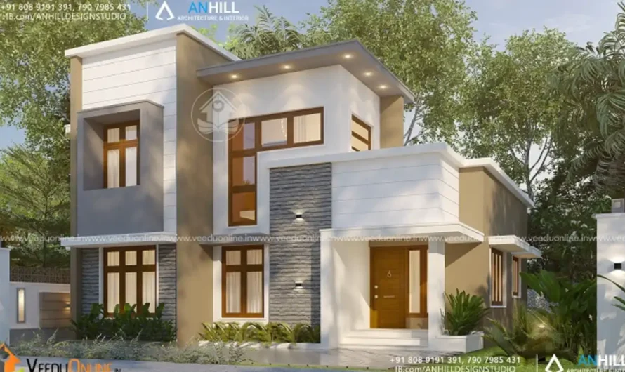 Affordable House Design 1185 Sq Ft: 3BHK for 21 Lakh in Kerala