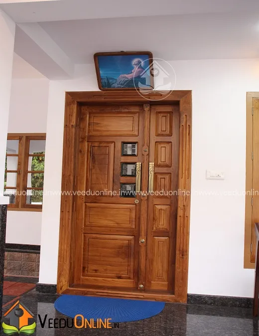 Carved wooden main door