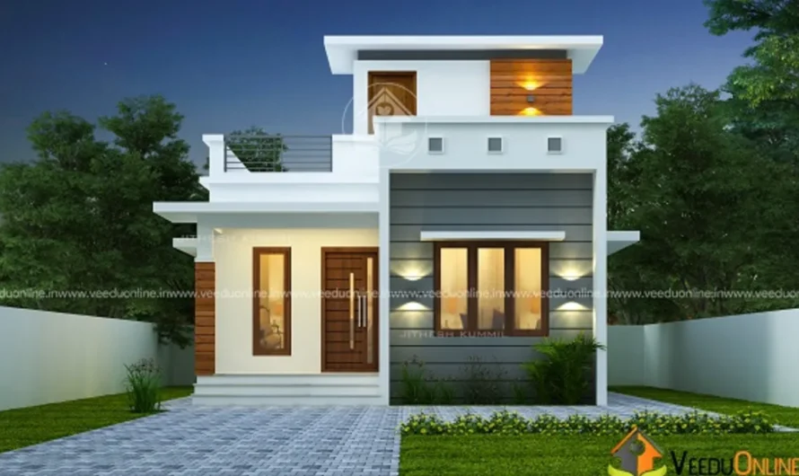 Budget House Plan 830 Sq Ft: Modern 2BHK for 12.5 Lakh
