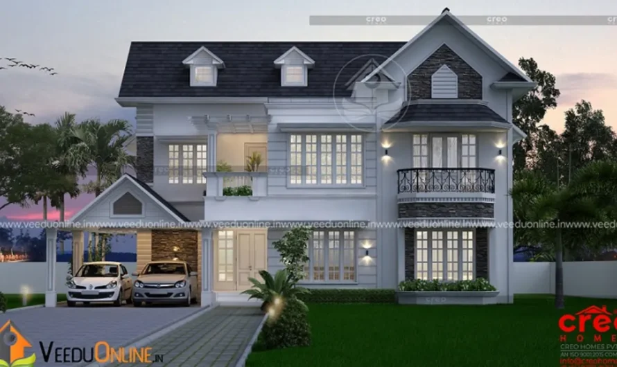 Colonial Style House 2844 Sq Ft: Elegant 4BHK Kerala Home