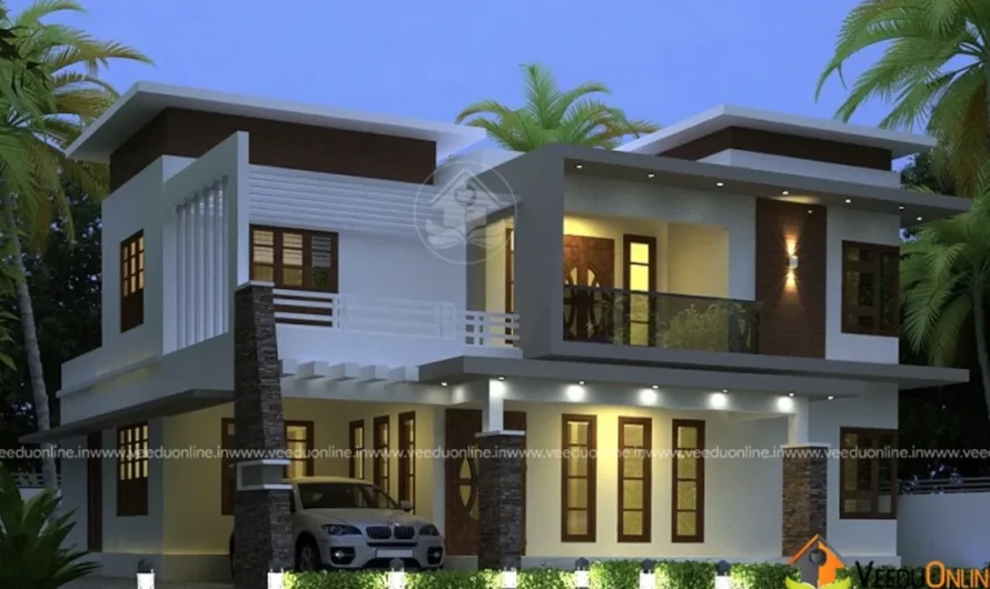 Contemporary Villa Kerala 2200 Sq Ft: 4BHK for 41.5 Lakh