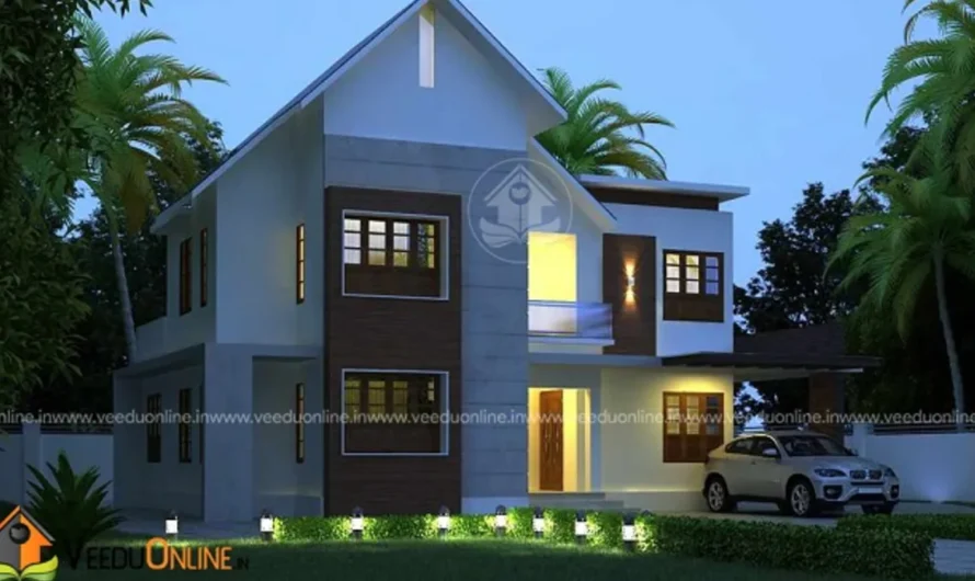 Courtyard House Plan 1650 Sq Ft: 4BHK Kerala Home for 32 Lakh