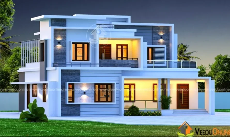 Cube House Design 2500 Sq Ft: Modern 4BHK With Prayer Room