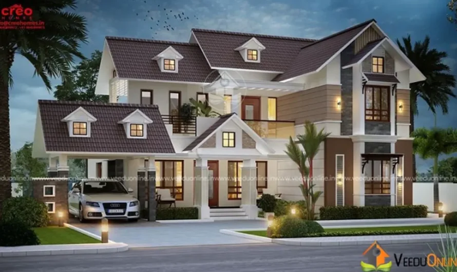 Dormer Window House 2218 Sq Ft: Charming 3BHK Kerala Home