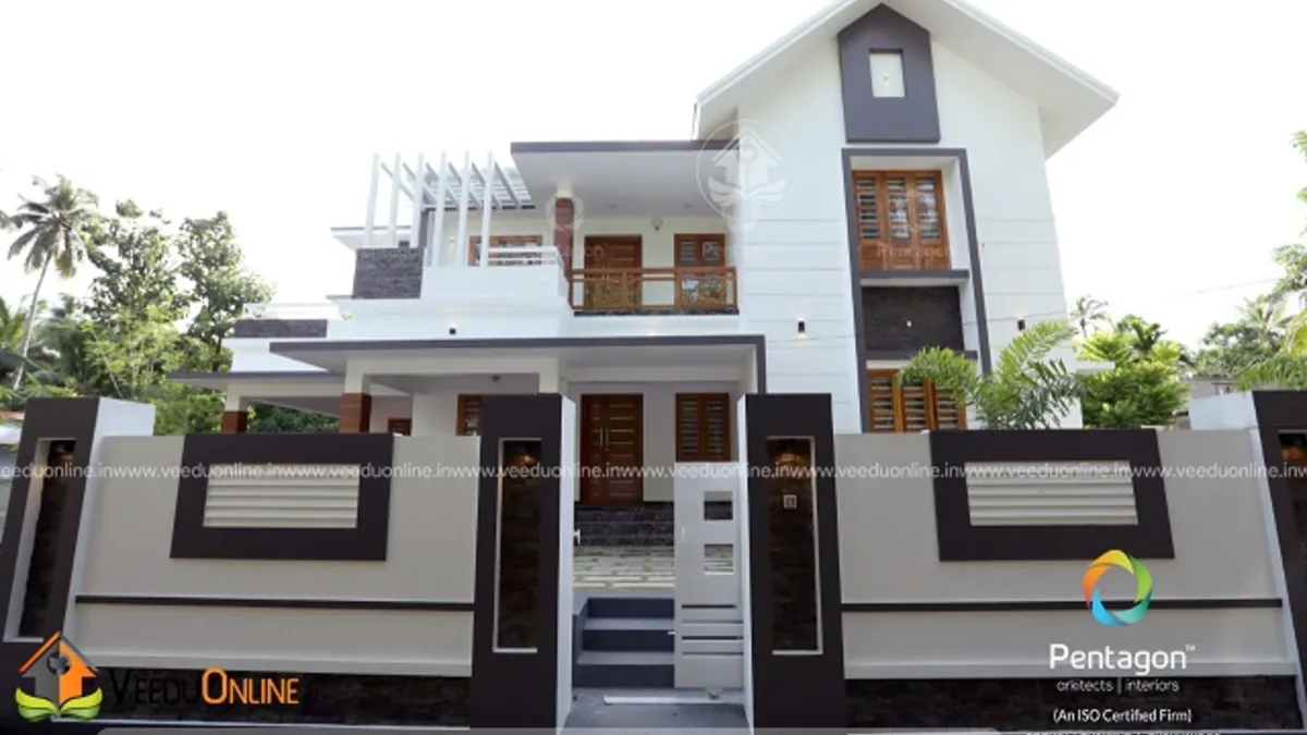 Kerala home interior design 2790 sq ft double floor house exterior