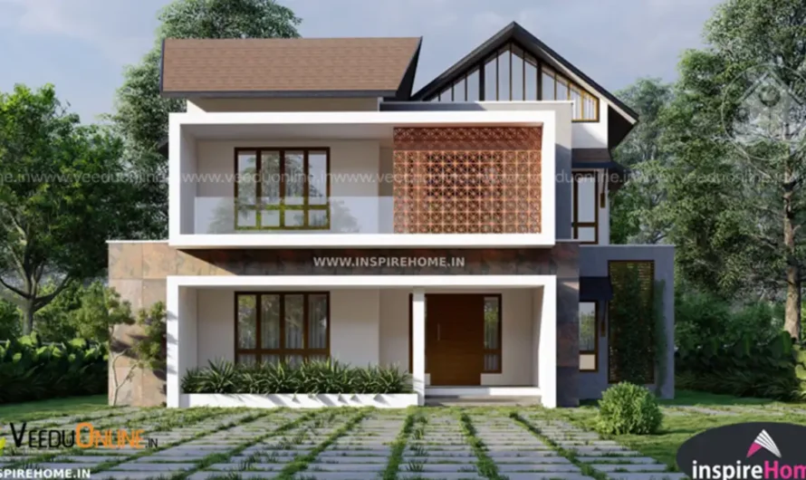 Kerala House With Courtyard 2100 Sq Ft: 4BHK on 6 Cents