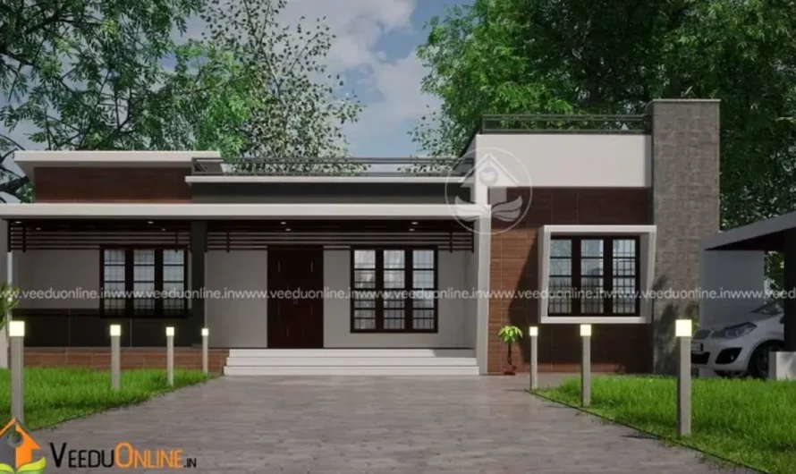 Kottayam House Design 1600 Sq Ft: Single Floor 3BHK for 29 Lakh