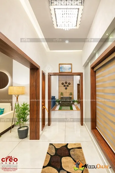 Corridor with wooden doors