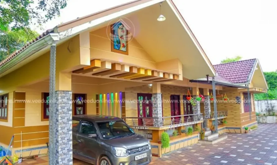 Low Budget Traditional House 1500 Sq Ft: Beautiful 3BHK in 5 Cents