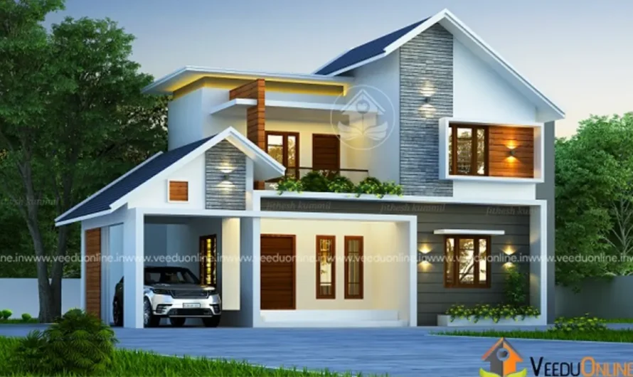 Mixed Roof House Design 2500 Sq Ft: 4BHK Kerala Home for 50 Lakh