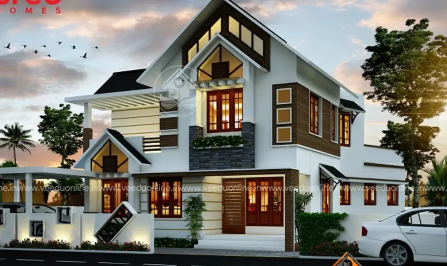 Modern Gable House 2024 Sq Ft: Stylish 4BHK Kerala Home