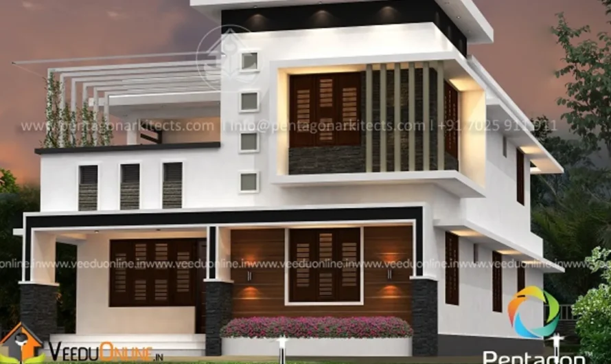 Modern Kerala House Plan 2495 Sq Ft: 4BHK for 44 Lakh