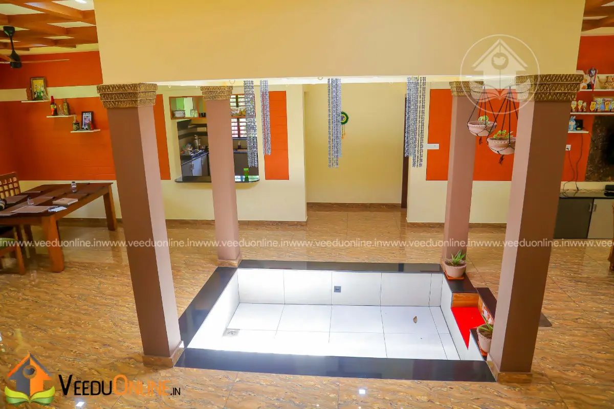 Central nadumuttam open courtyard