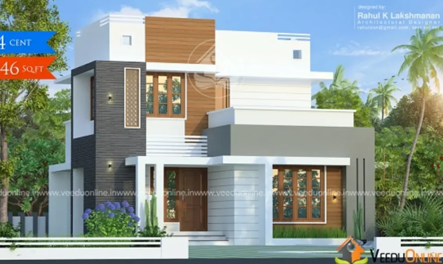 Narrow Plot House Design 946 Sq Ft: Smart 2BHK for 15 Lakh