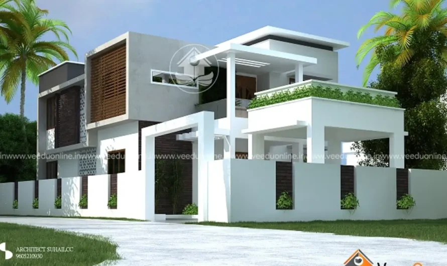 Natural Contemporary House 2200 Sq Ft: Green 4BHK Design
