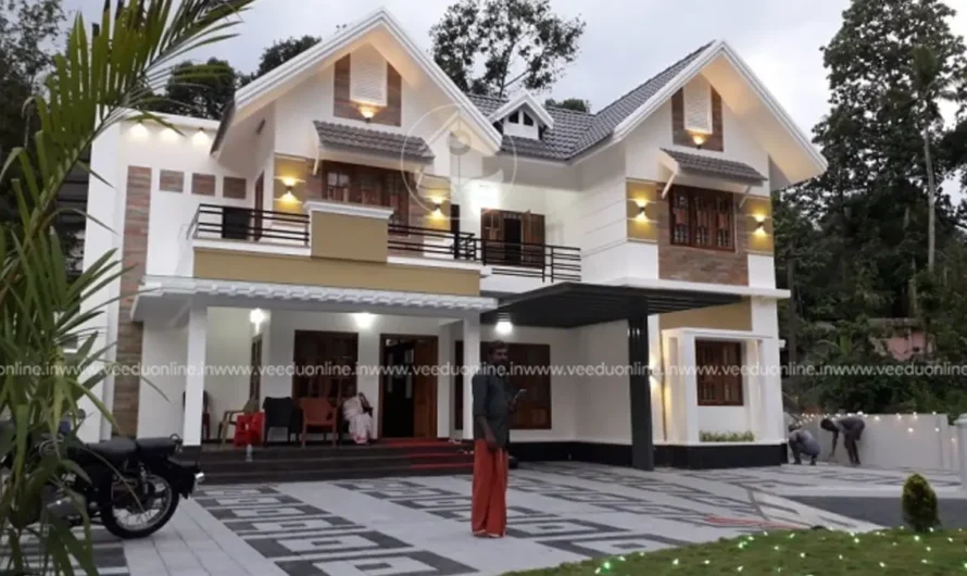 Sloping Roof House Design 2400 Sq Ft: Beautiful Kerala Home