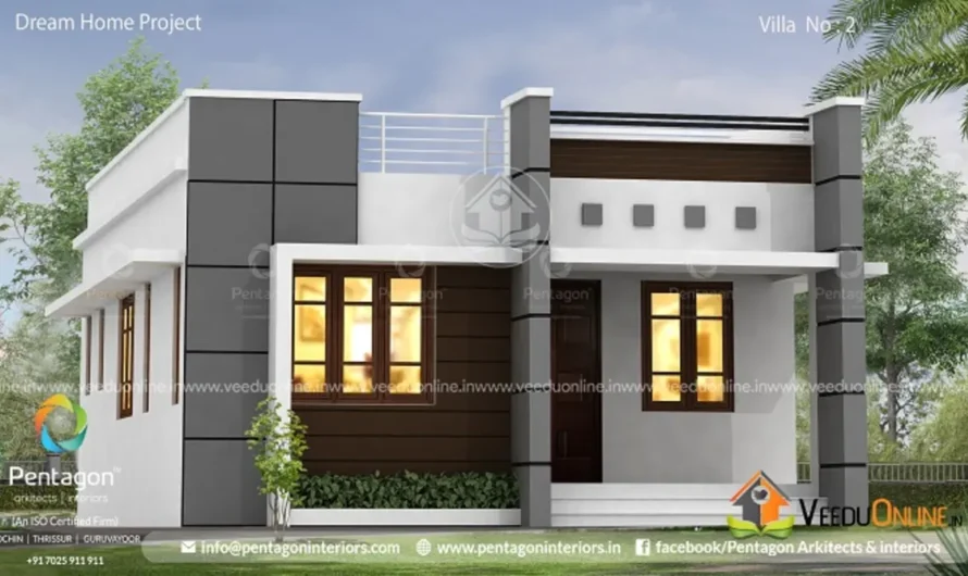 Small House Design Kerala 699 Sq Ft: Neat 2 Bedroom Home