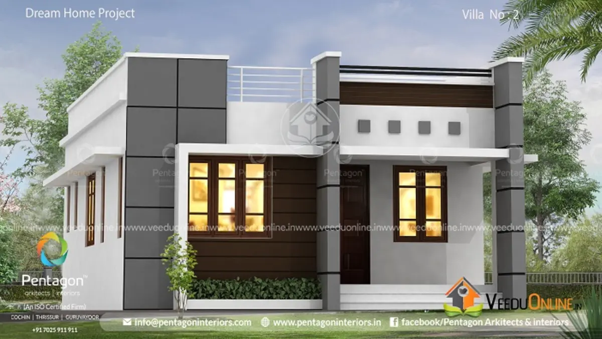 Small house design Kerala 699 sq ft neat 2 bedroom single floor home