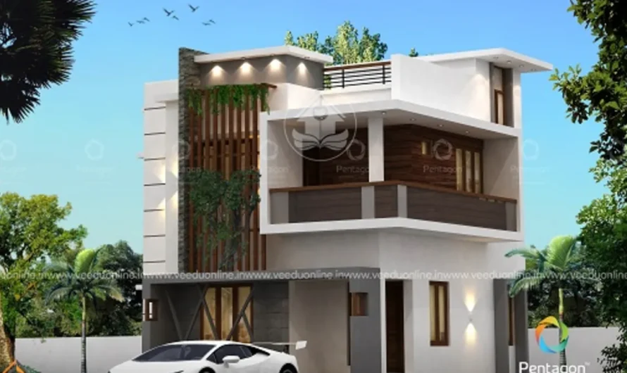 Small Plot House Plan 1169 Sq Ft: 3BHK Double Floor for 23 Lakh