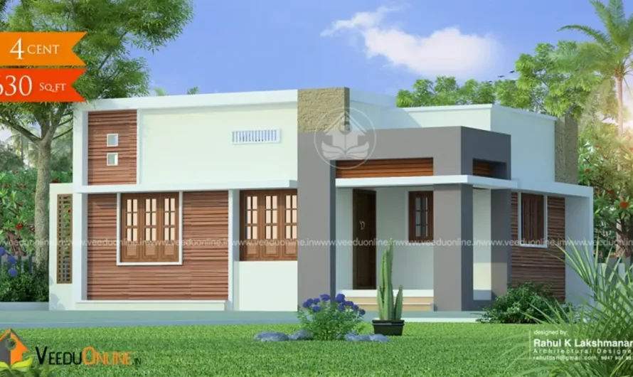 Tiny House Design Kerala 630 Sq Ft: 2BHK Built for 10 Lakh