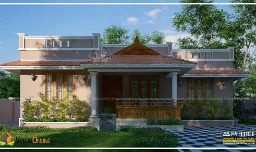 Traditional Kerala Home 1150 Sq Ft: Charming 3BHK for 18 Lakh